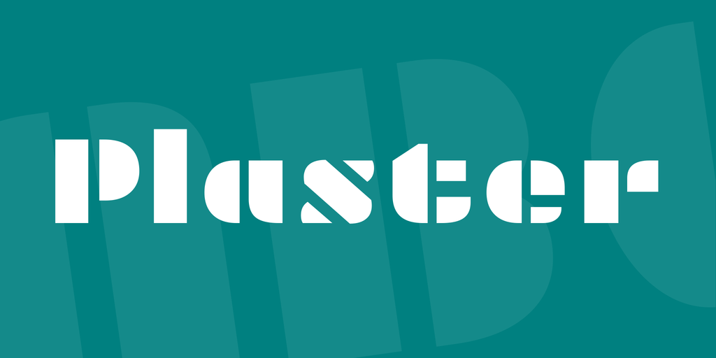 Шрифт Plaster