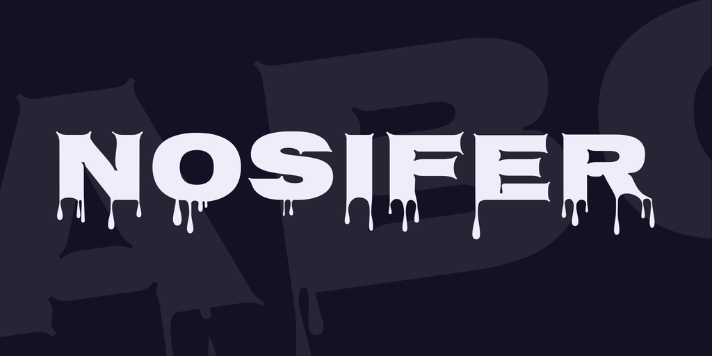 Шрифт Nosifer