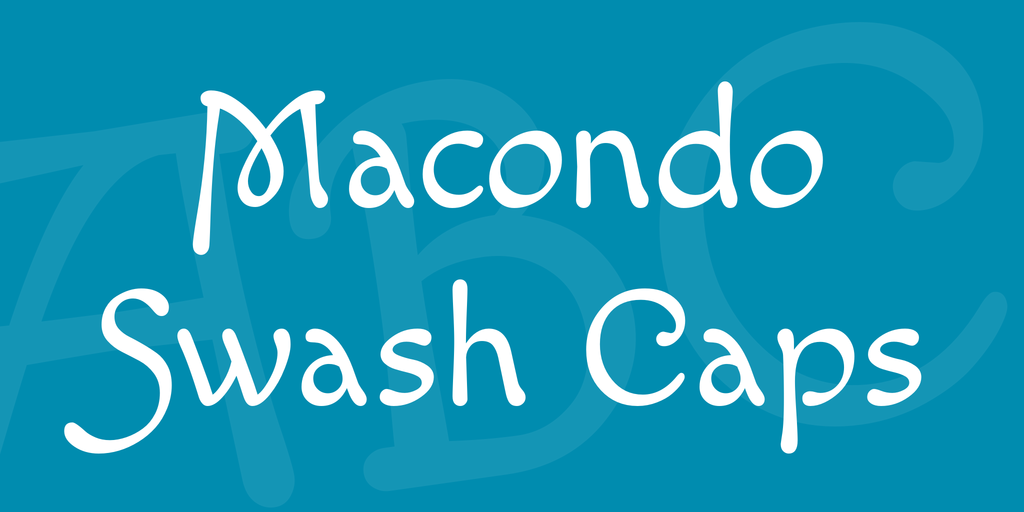 Шрифт Macondo Swash Caps