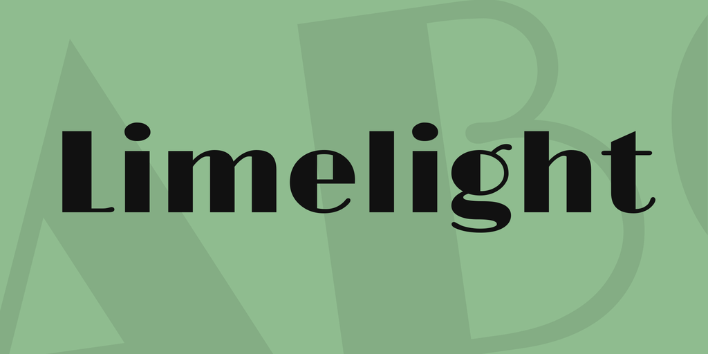 Шрифт Limelight