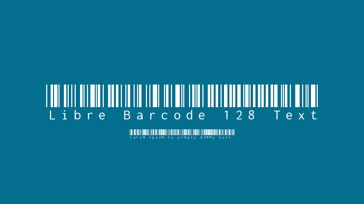 Шрифт Libre Barcode 128