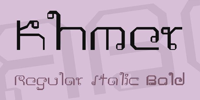 Шрифт Khmer