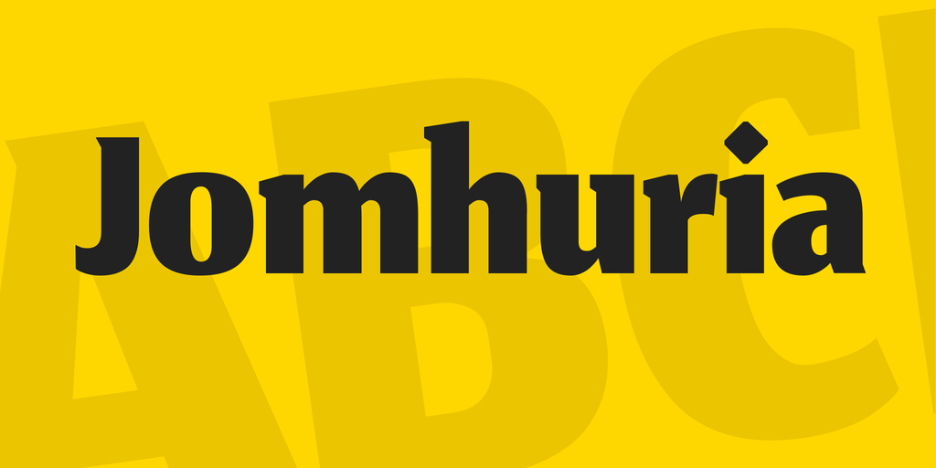 Шрифт Jomhuria