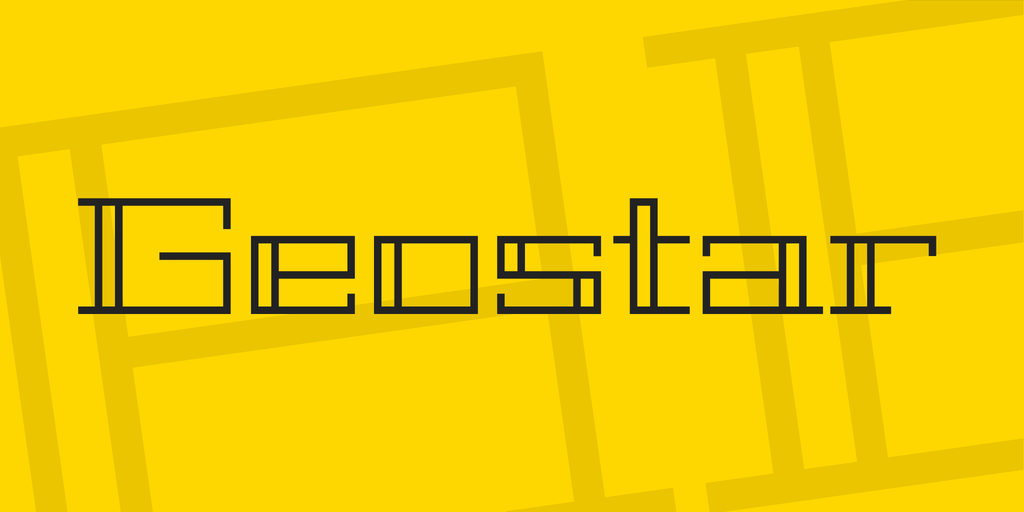 Шрифт Geostar