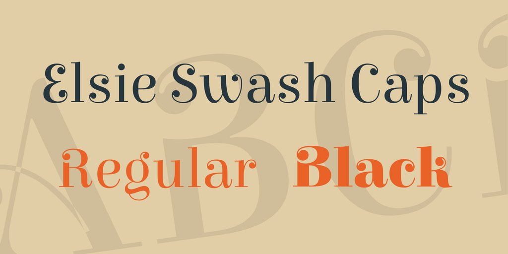Шрифт Elsie Swash Caps