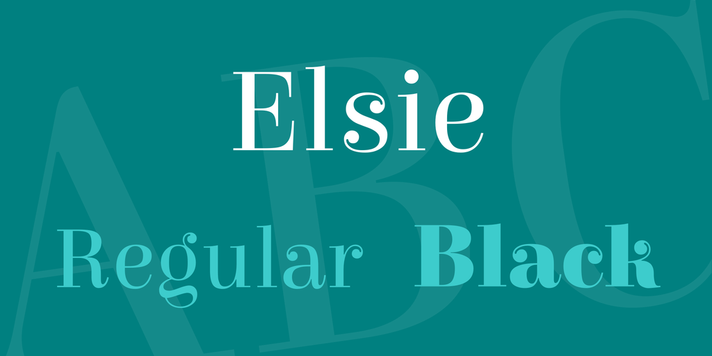 Шрифт Elsie
