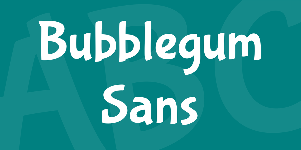 Шрифт Bubblegum Sans
