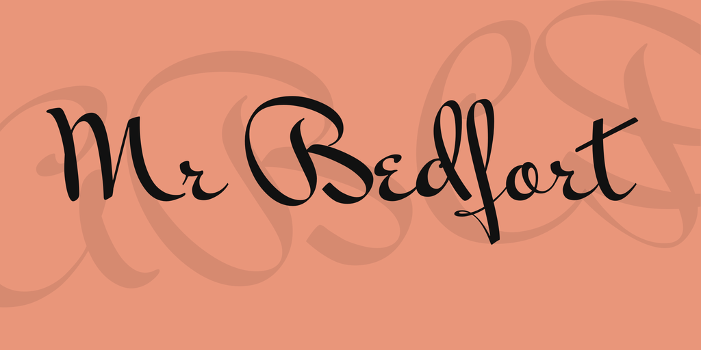 Шрифт Mr Bedfort