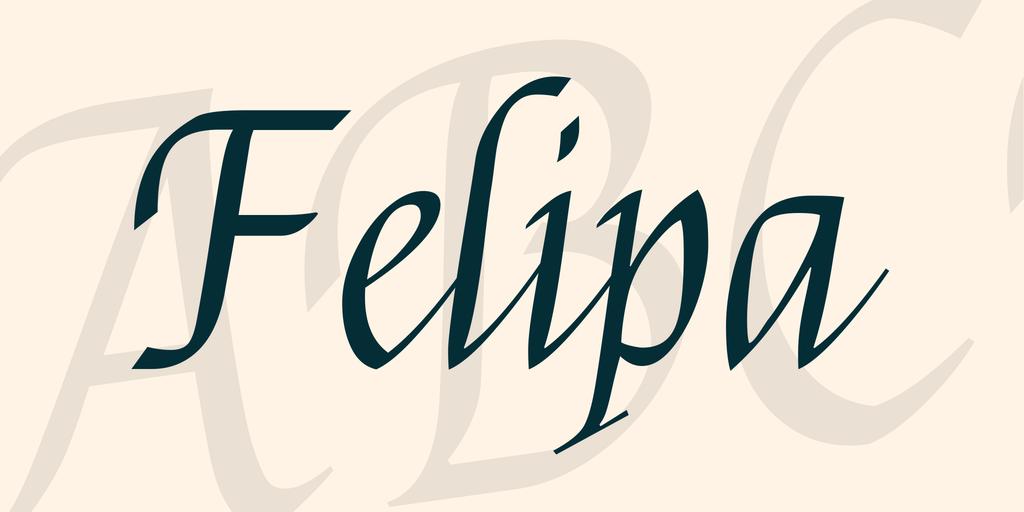 Шрифт Felipa