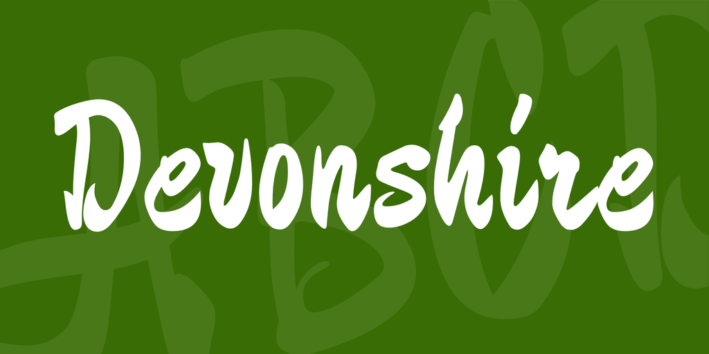 Шрифт Devonshire