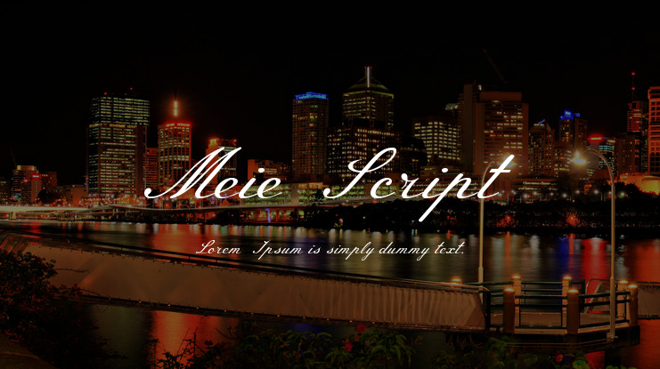 Шрифт Meie Script