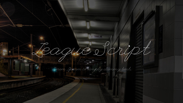 Шрифт League Script