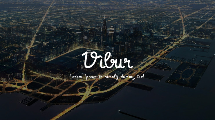 Шрифт Vibur