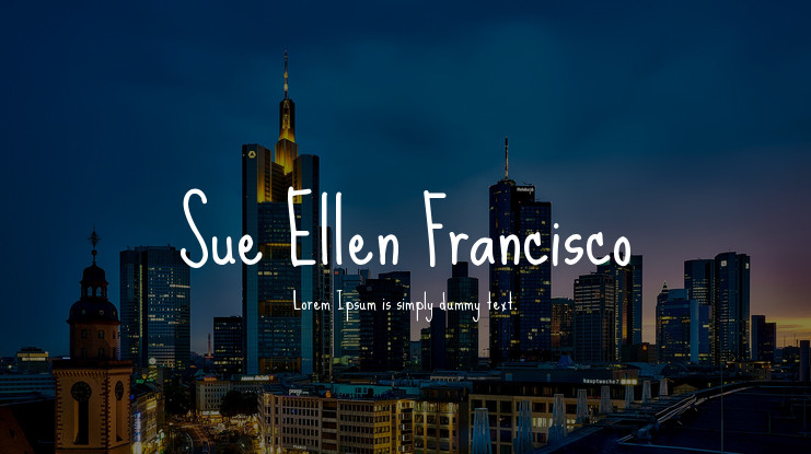 Шрифт Sue Ellen Francisco