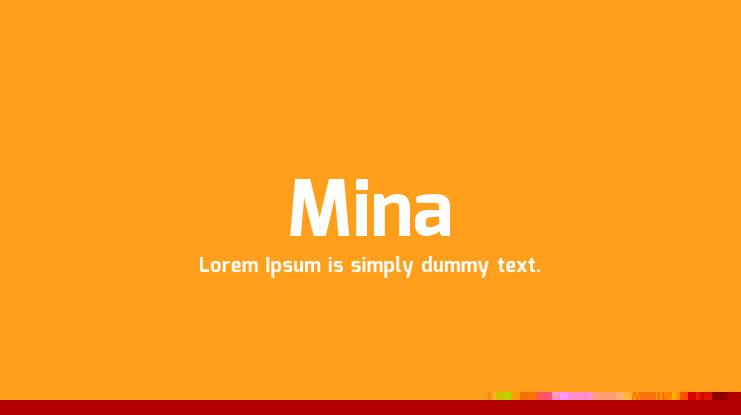 Шрифт Mina