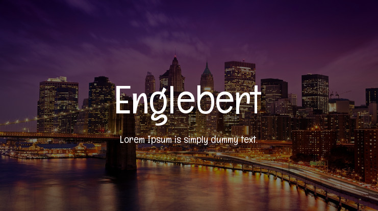Шрифт Englebert