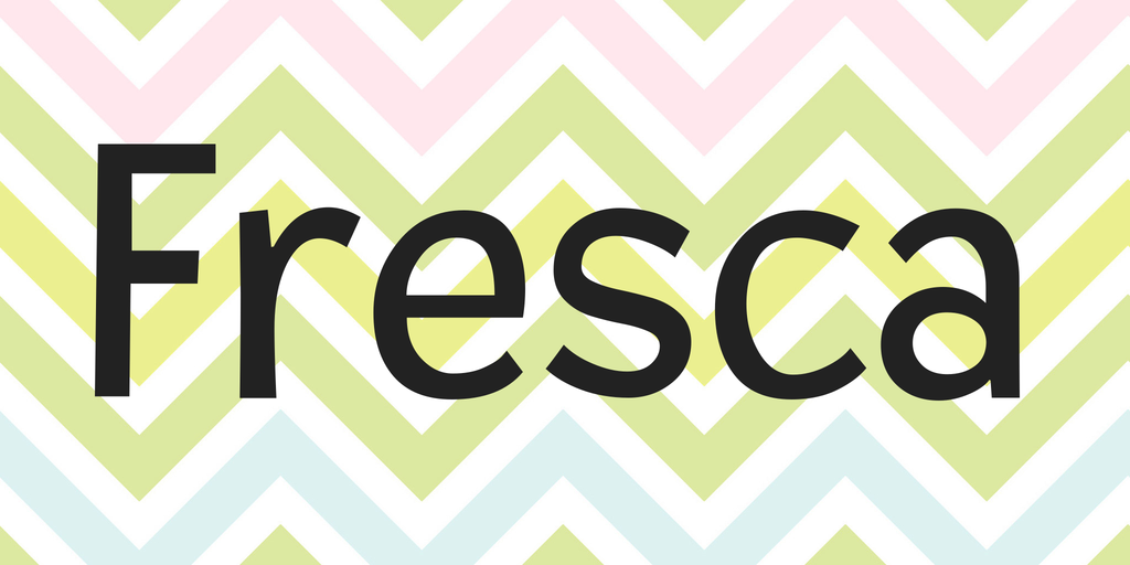 Шрифт Fresca