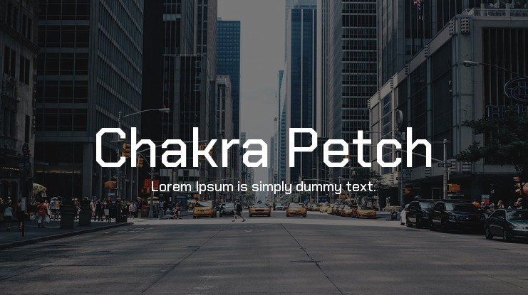 Шрифт Chakra Petch