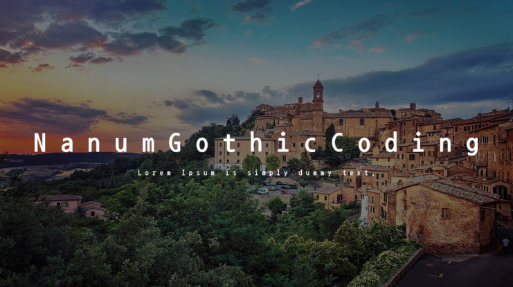 Шрифт Nanum Gothic