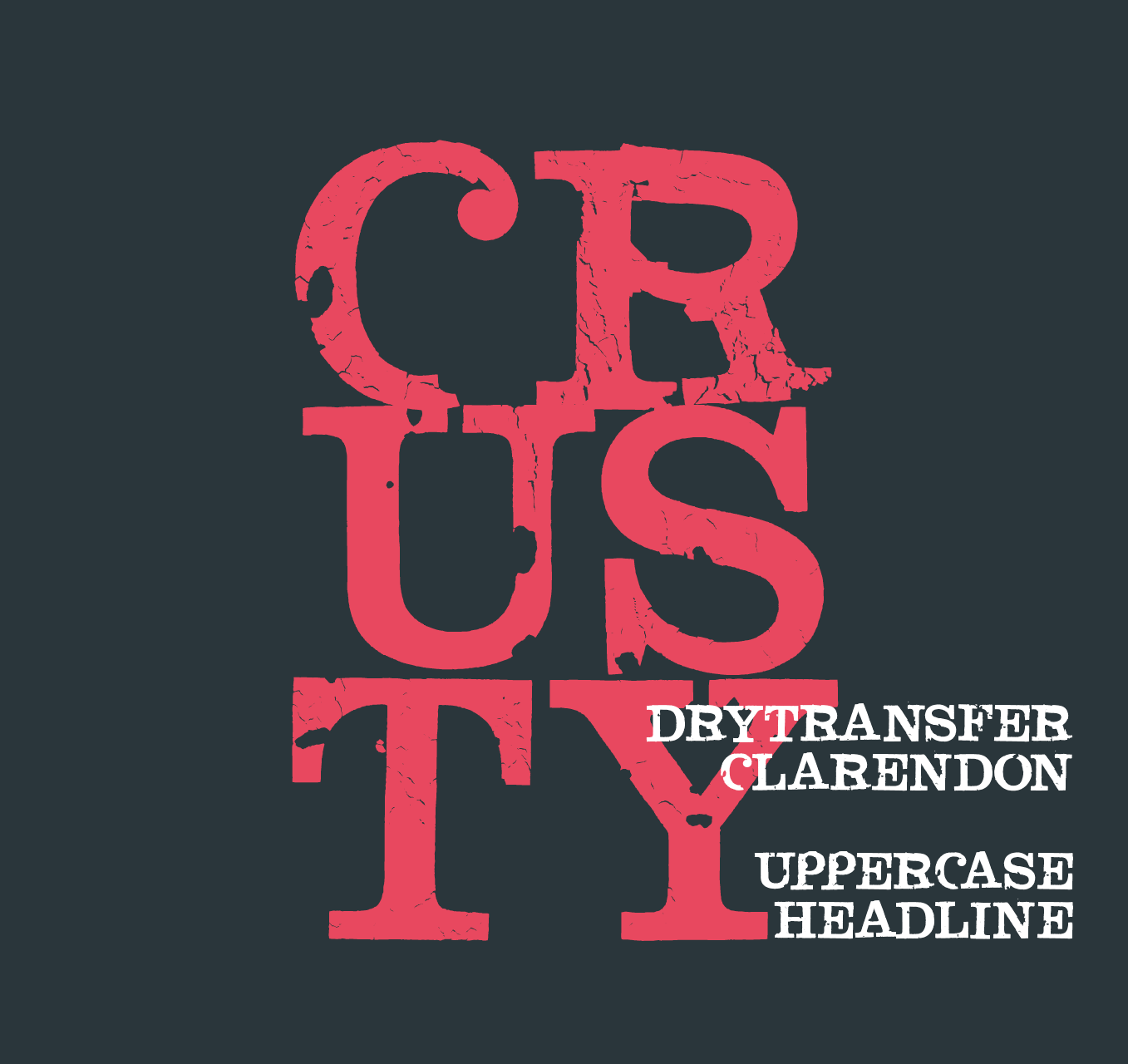 Шрифт DryTransfer Clarendon Crusty