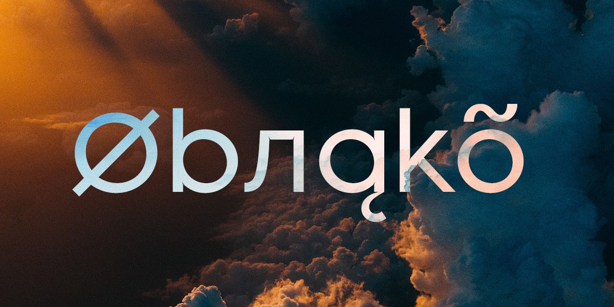 Шрифт FE Oblako
