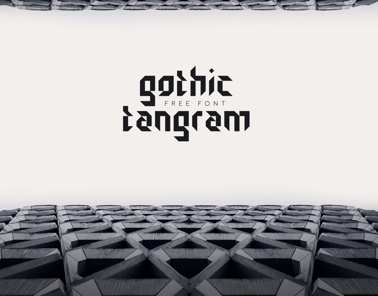 Шрифт Gothic Tangram