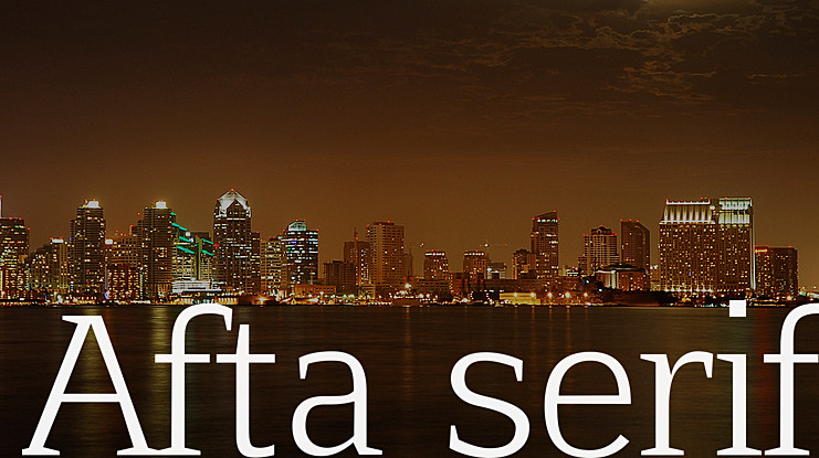 Шрифт Afta Serif