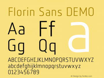 Шрифт Florin Sans 