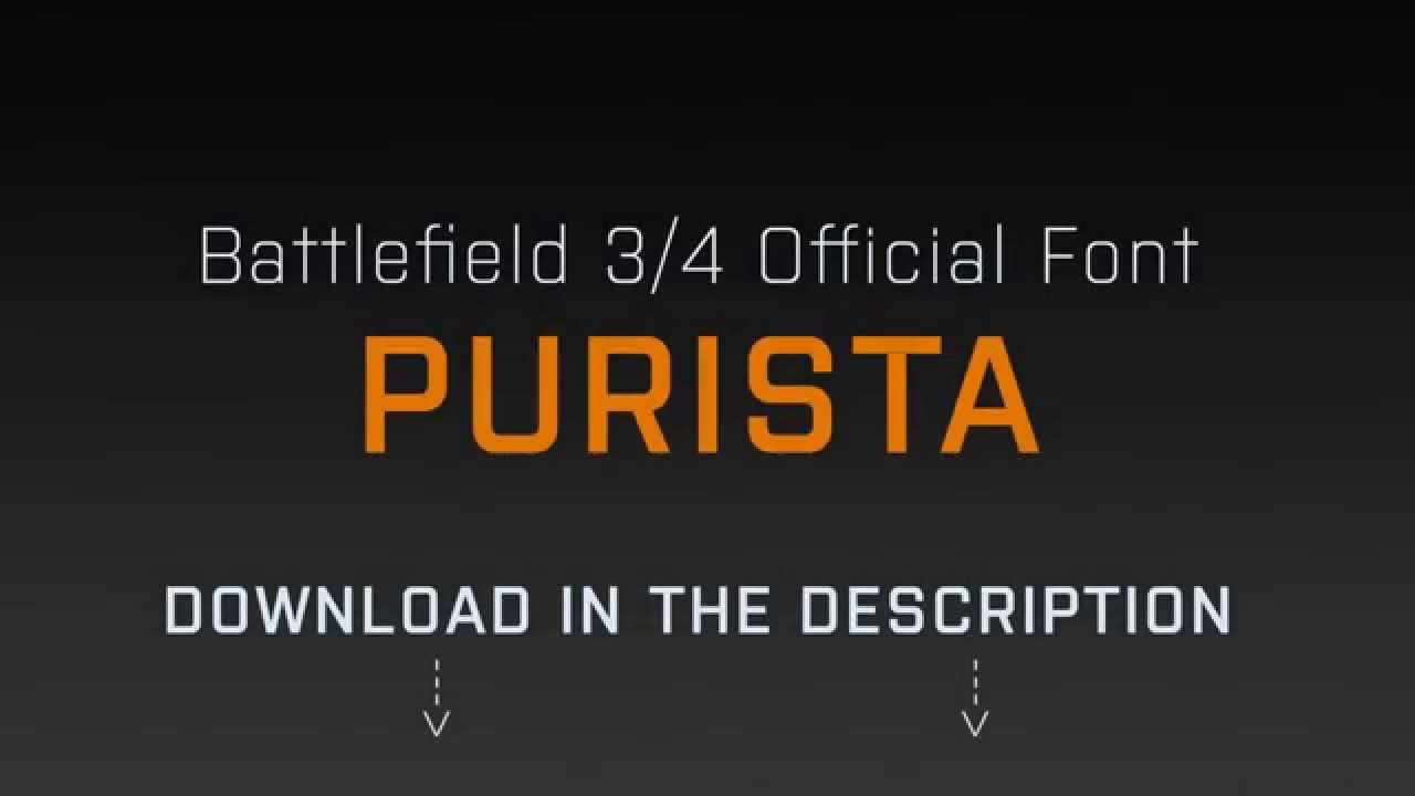 Шрифт Purista