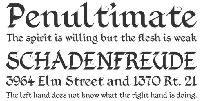 Шрифт Vyaz Uchebnaya 