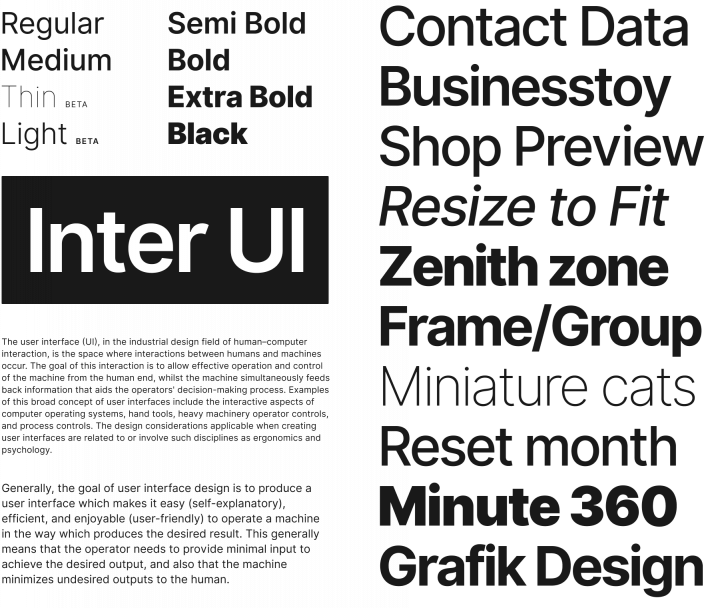 Шрифт Inter