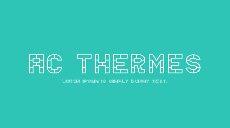 Шрифт AC Thermes 
