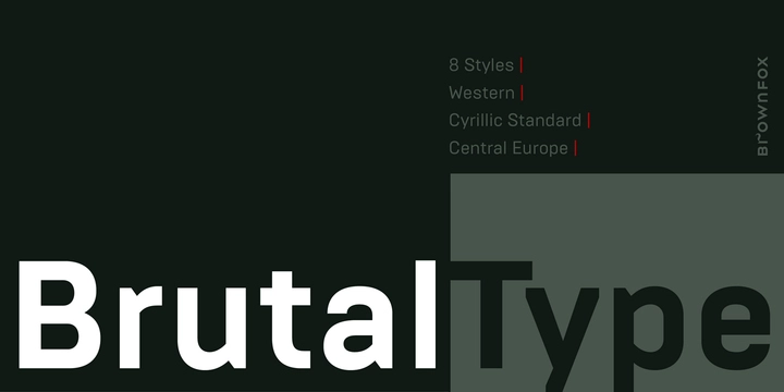 Шрифт Brutal Type