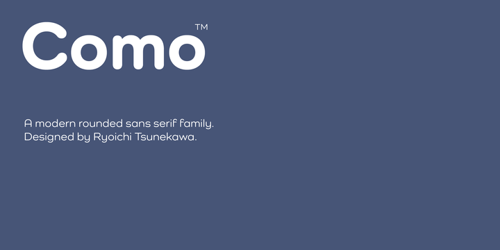 Шрифт Como