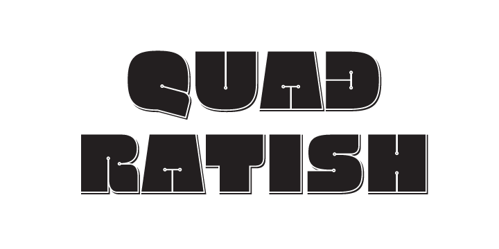 Шрифт Quadratish