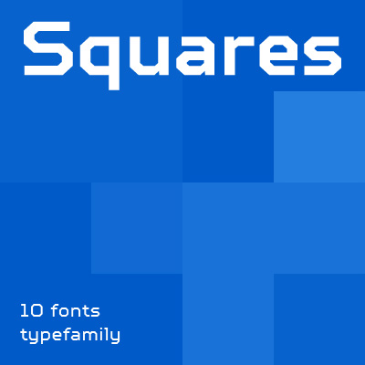 Шрифт TT Squares