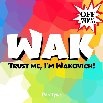 Шрифт Wak