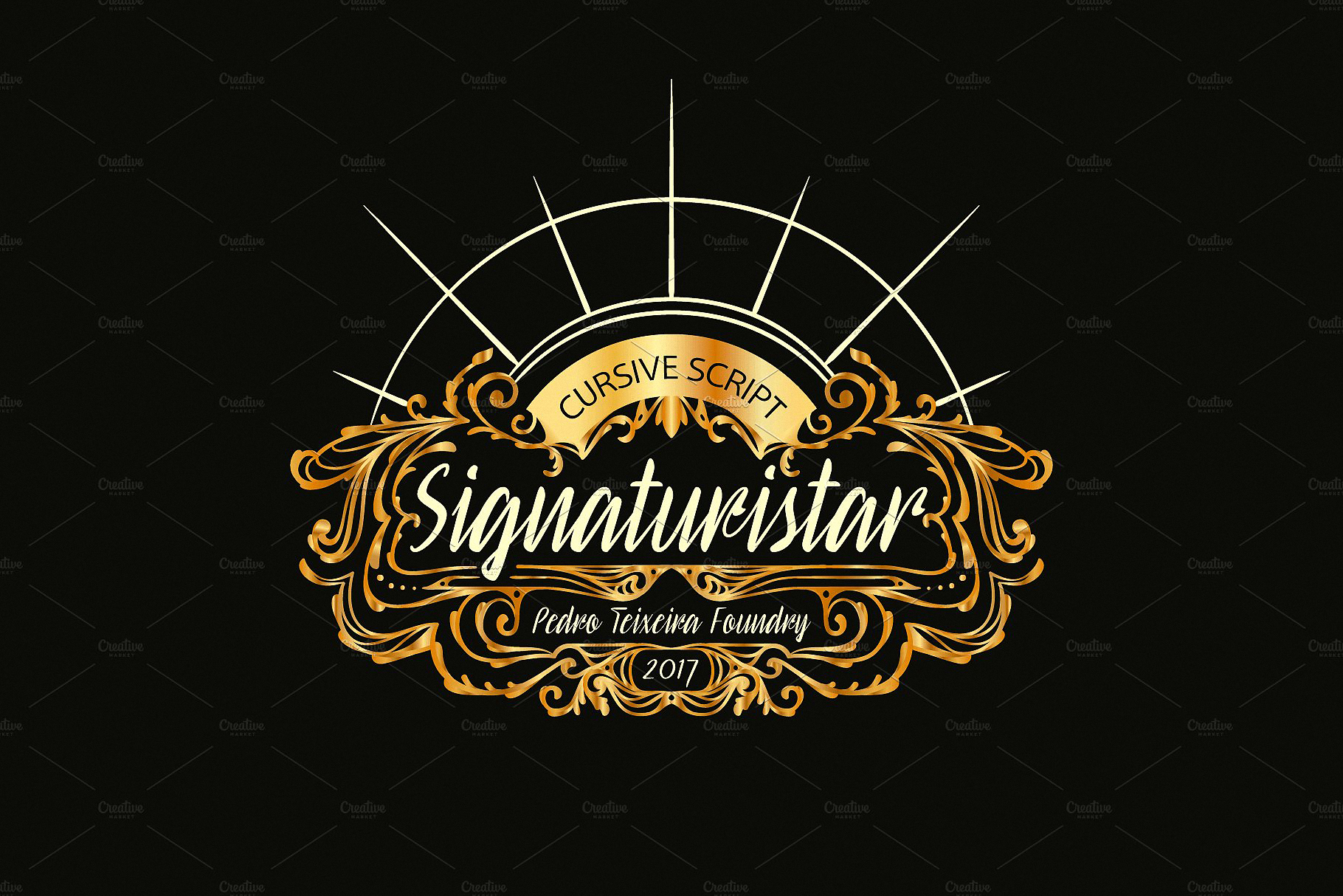 Шрифт Signaturistar