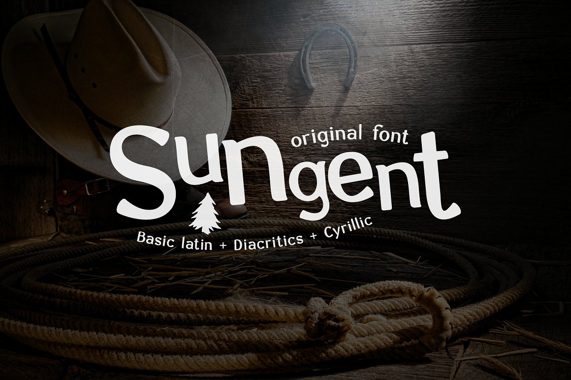 Шрифт Sungent