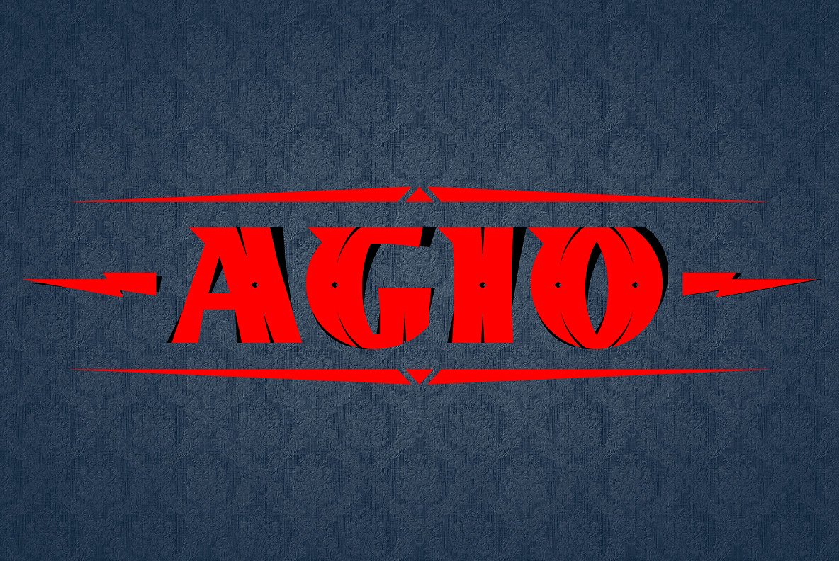 Шрифт Agio