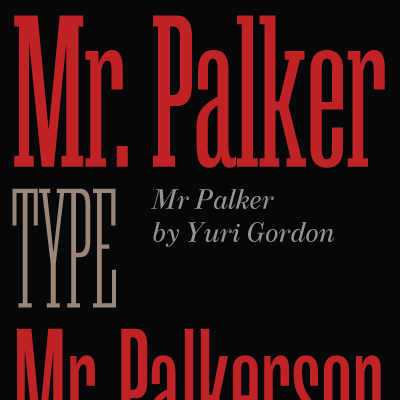 Шрифт Mr Palker