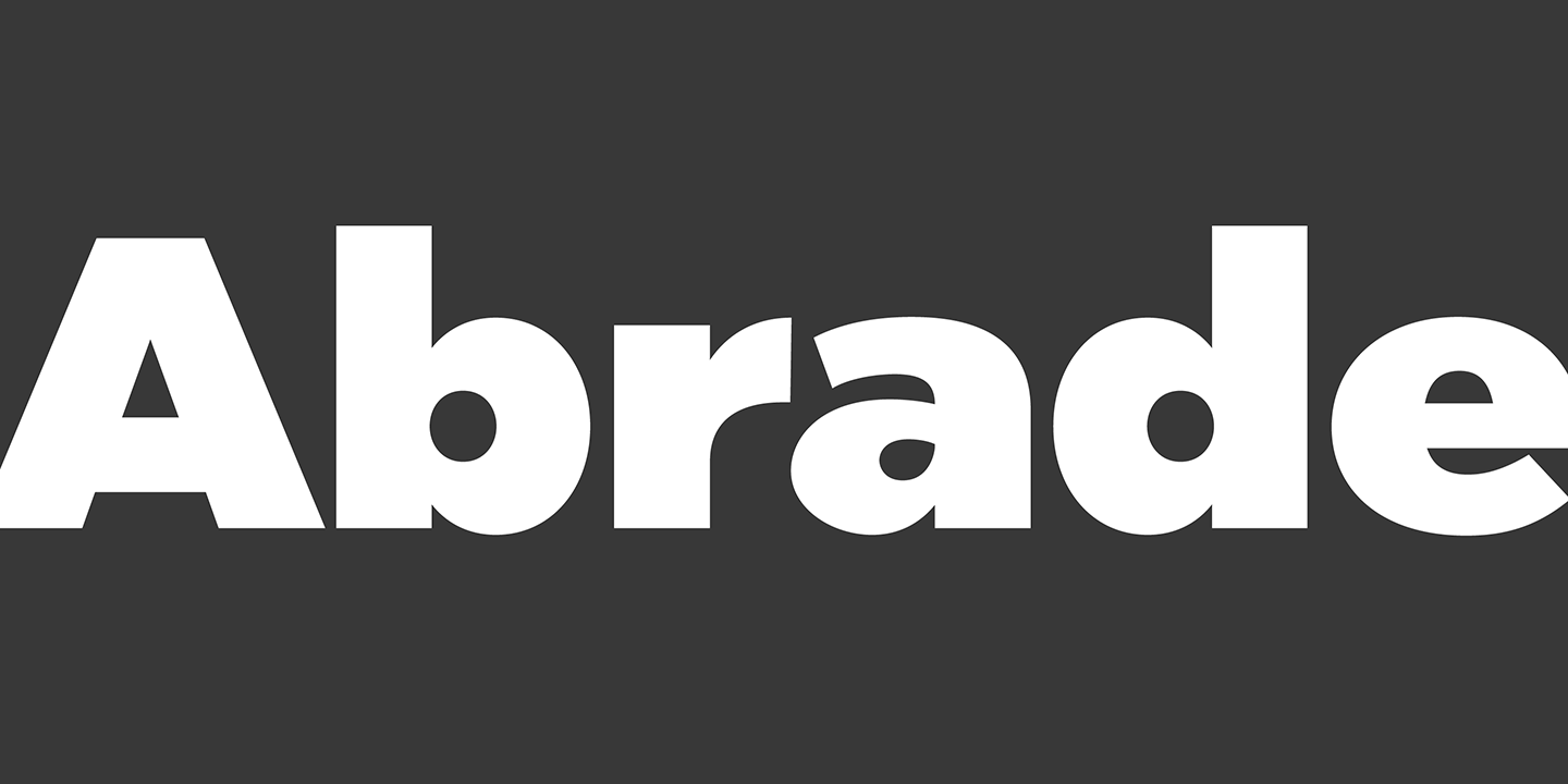 Шрифт Abrade