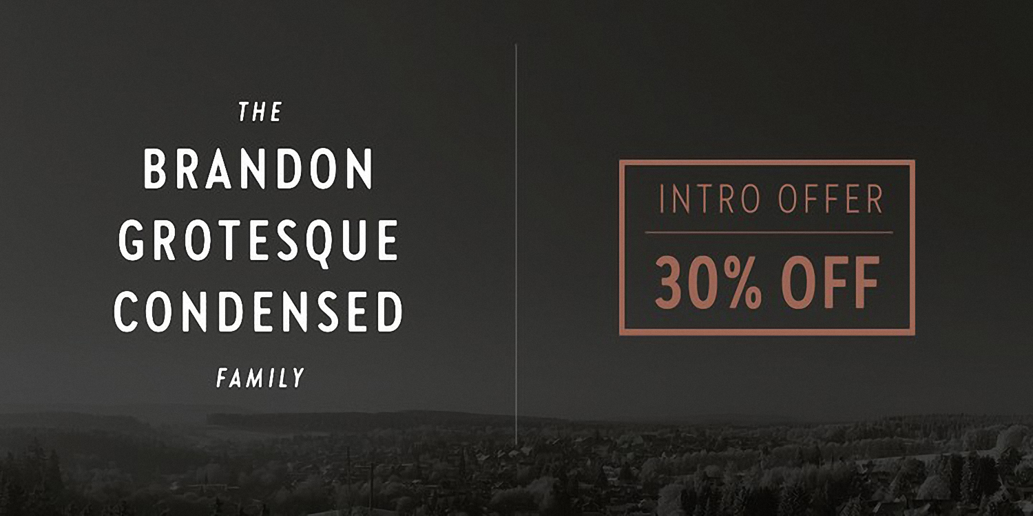 Шрифт Brandon Grotesque Condensed