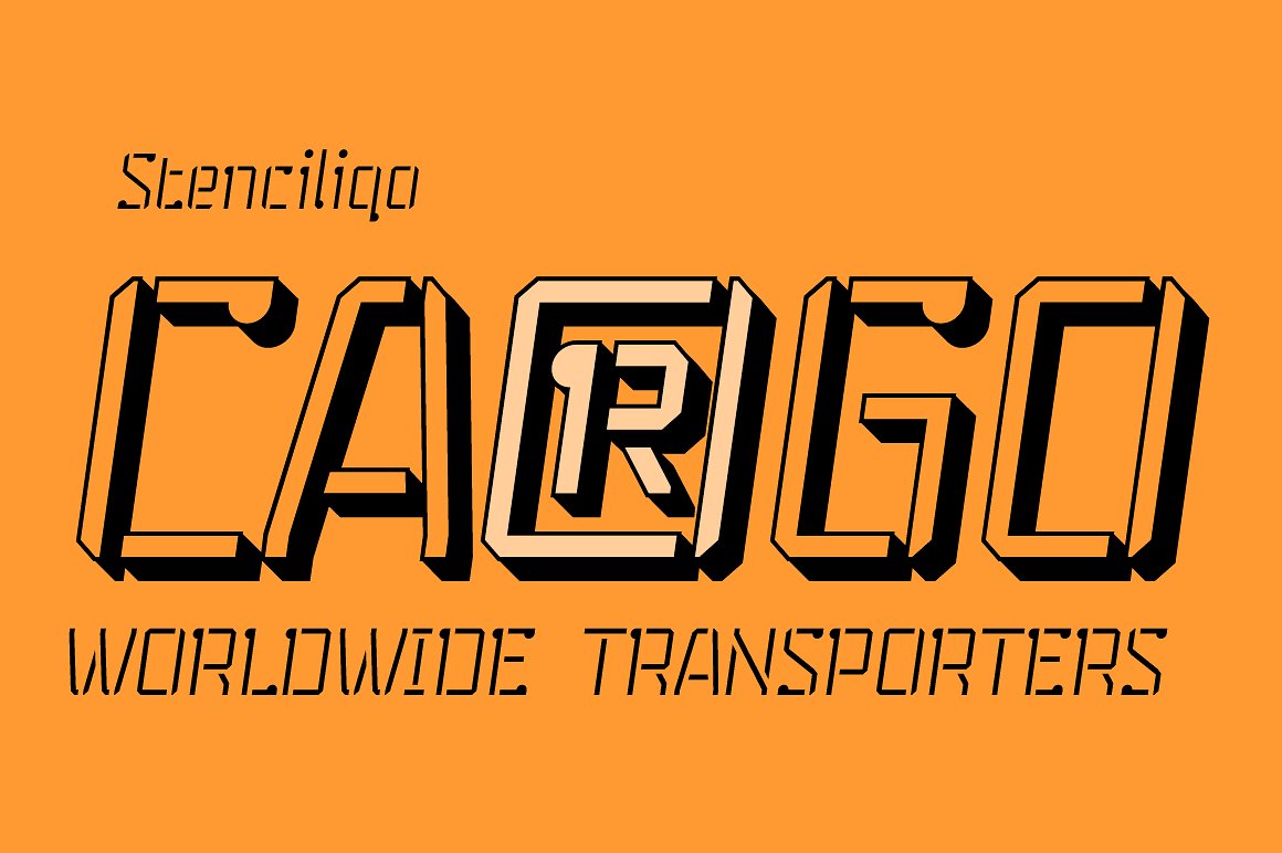 Шрифт Stenciliqo 4F