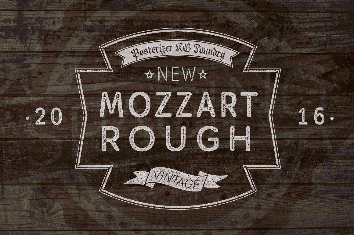 Шрифт Mozzart Rough
