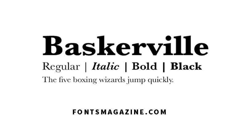 Шрифт Baskervville