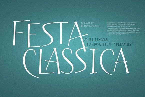 Шрифт Festa Classica