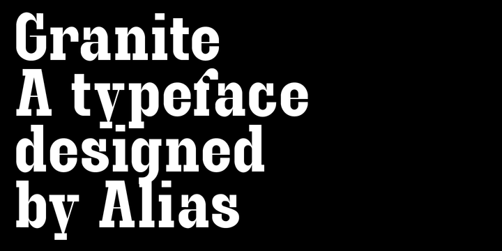 Шрифт Granite