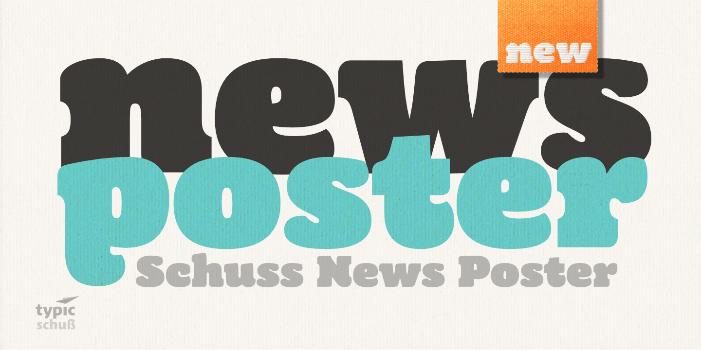 Шрифт Schuss News Poster