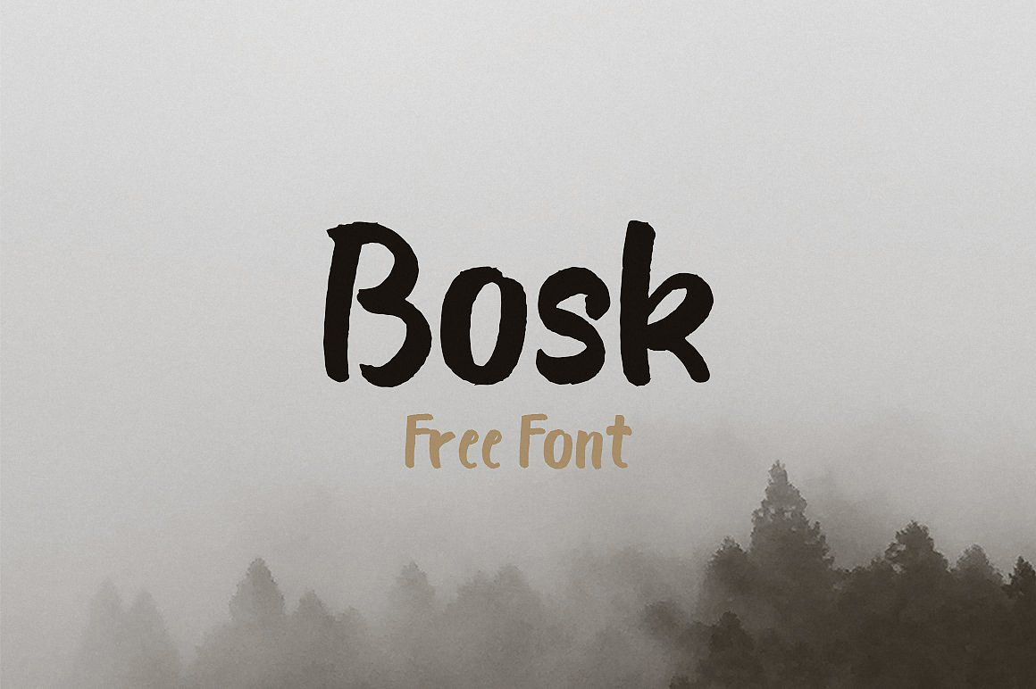 Шрифт Bosk